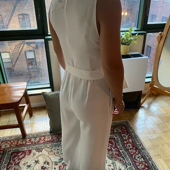 White Zara Jumpsuit - Picture 6 of 9